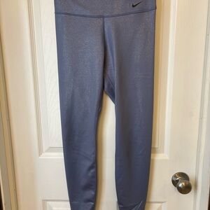 Nike Blue Athletic Leggings with Stretchy Fit